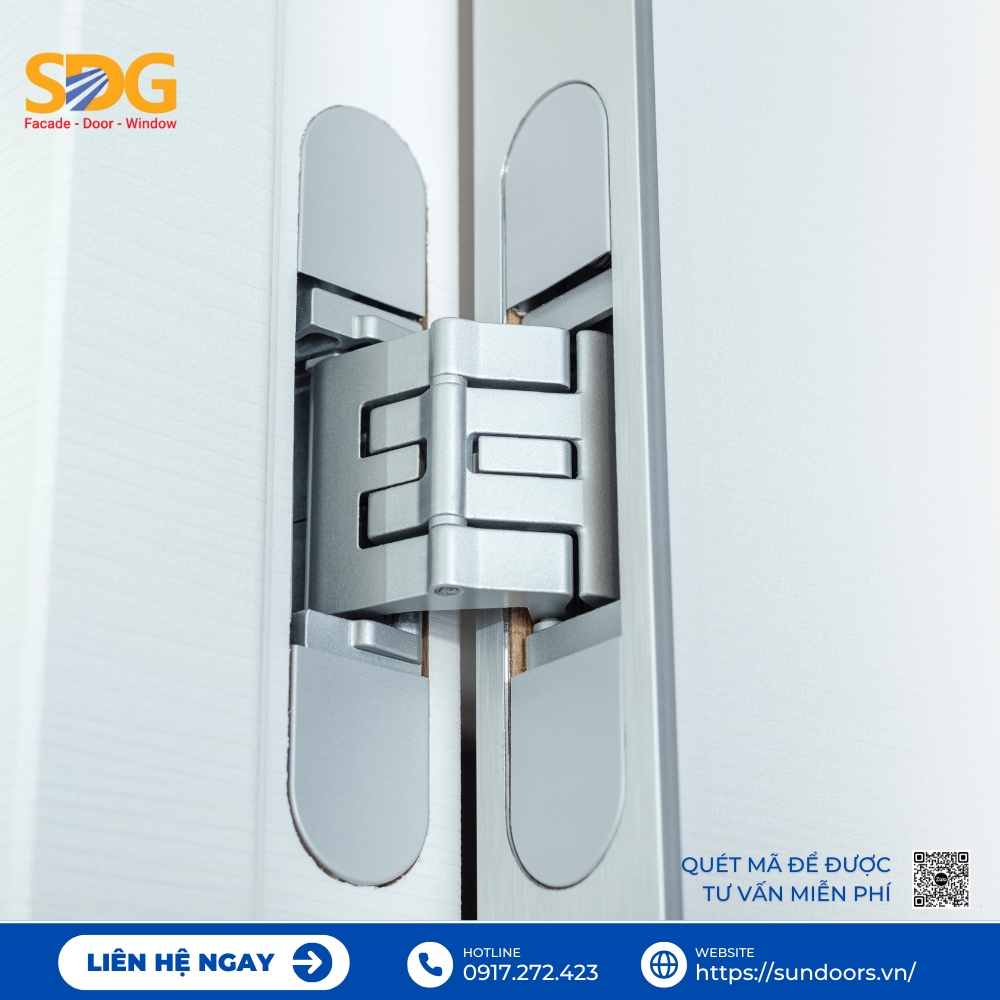 Bản lề nhập khẩu chính hãng, đạt tiêu chuẩn châu Âu, tuổi thọ cao, hoạt động ổn định, phù hợp với cửa nhôm cao cấp và biệt thự.