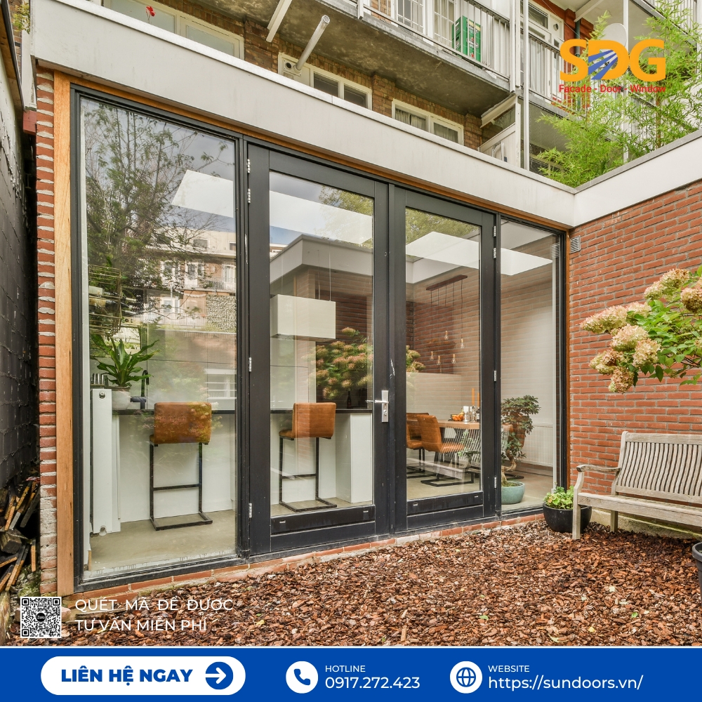 Cửa nhôm Xingfa nhập khẩu chính hãng được lắp đặt đúng kỹ thuật, bảo hành trọn gói.